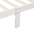 Wood Platform Bed with Headboard and Footboard
