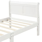 Wood Platform Bed with Headboard and Footboard
