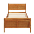 Wood Platform Bed with Headboard and Footboard