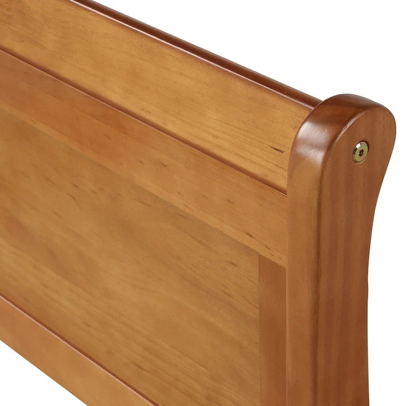 Wood Platform Bed with Headboard and Footboard