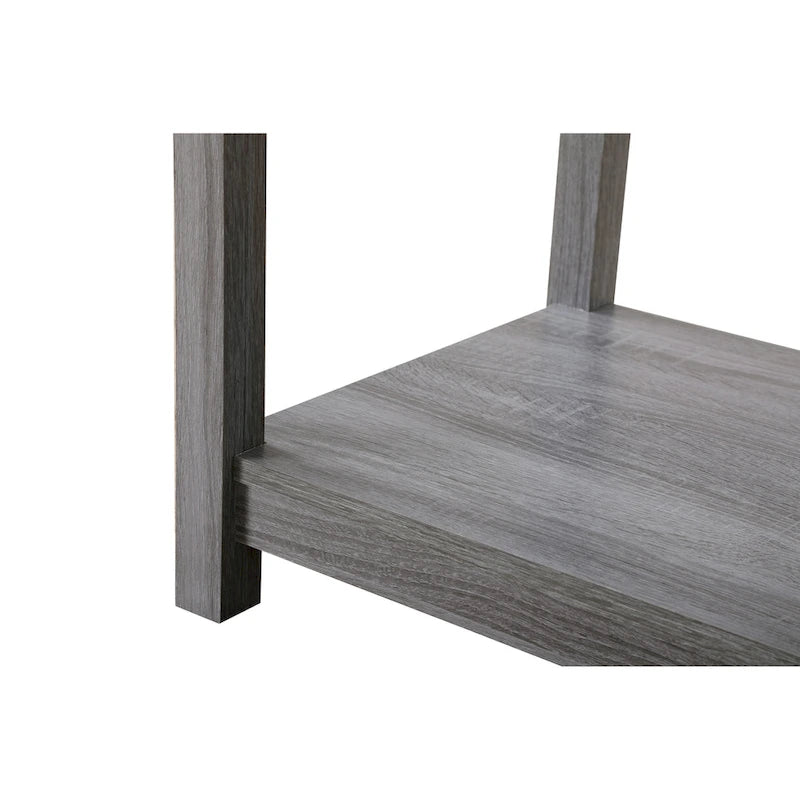 Modern 1-Drawer Wooden Nightstand with Open Shelf