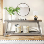 70.9-Inch 2-Tier Farmhouse Console Table