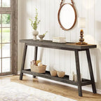 70.9-Inch 2-Tier Farmhouse Console Table