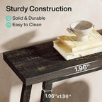 70.9-Inch 2-Tier Farmhouse Console Table