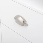 White MDF Nightstand with Two Drawers