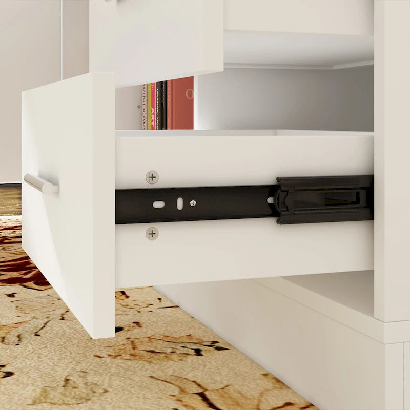 Electric Standing Desk with Storage Cabinet, 63 x 31.5