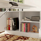 Electric Standing Desk with Storage Cabinet, 63 x 31.5