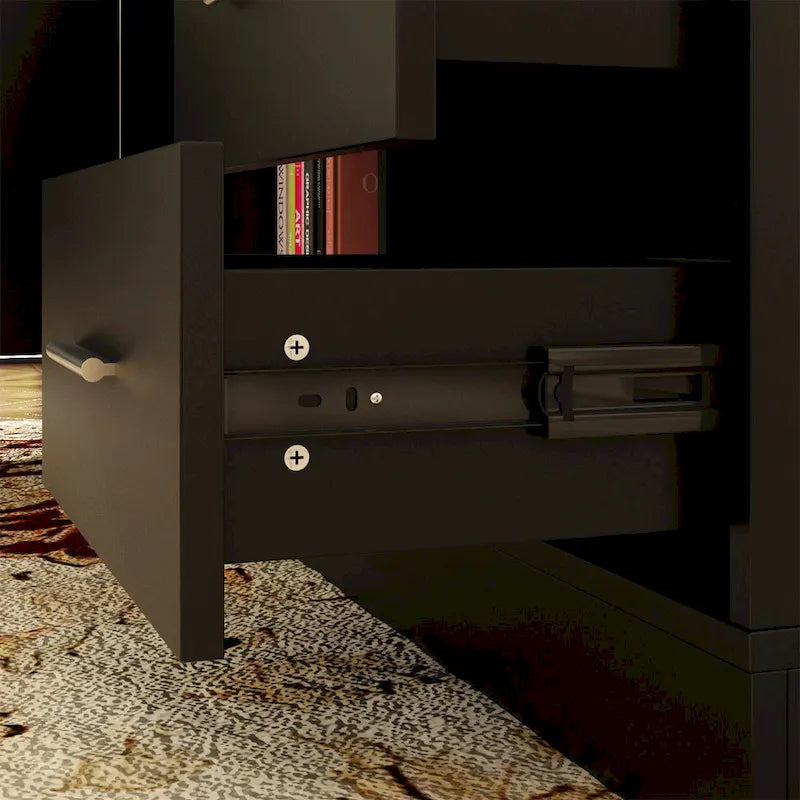 Electric Standing Desk with Storage Cabinet, 63 x 31.5
