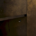 Mid-Century Modern Sideboard - Dark Brown and Gold