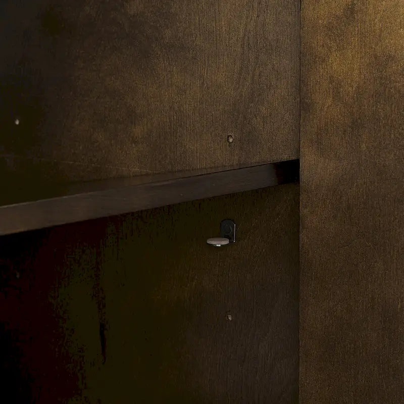 Mid-Century Modern Sideboard - Dark Brown and Gold