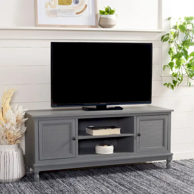 2-Door Media Stand with 1 Shelf, 47 x 16 x 20 in.