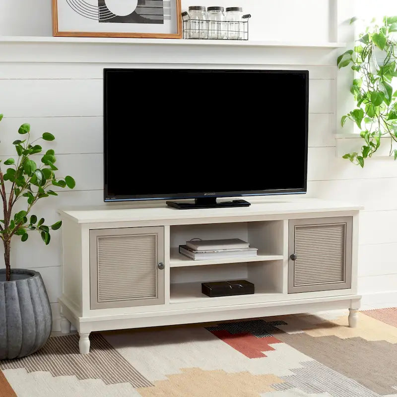 2-Door Media Stand with 1 Shelf, 47 x 16 x 20 in.