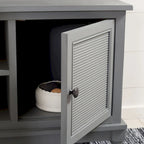 2-Door Media Stand with 1 Shelf, 47 x 16 x 20 in.