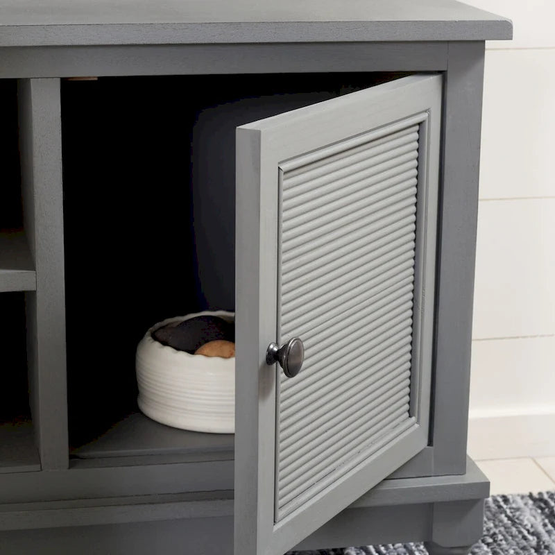 2-Door Media Stand with 1 Shelf, 47 x 16 x 20 in.
