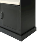 Entryway Hall Tree with Cushioned Bench and Storage