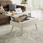 Rectangular Lift-Top Coffee Table with Storage, 37 x 23.5