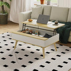 Rectangular Lift-Top Coffee Table with Storage, 37 x 23.5