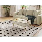 Rectangular Lift-Top Coffee Table with Storage, 37 x 23.5