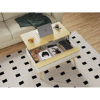 Rectangular Lift-Top Coffee Table with Storage, 37 x 23.5