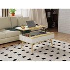 Rectangular Lift-Top Coffee Table with Storage, 37 x 23.5