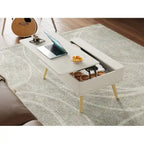 Rectangular Lift-Top Coffee Table with Storage, 37 x 23.5