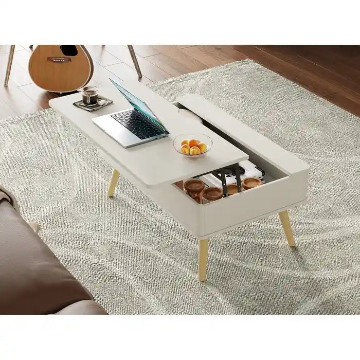 Rectangular Lift-Top Coffee Table with Storage, 37 x 23.5
