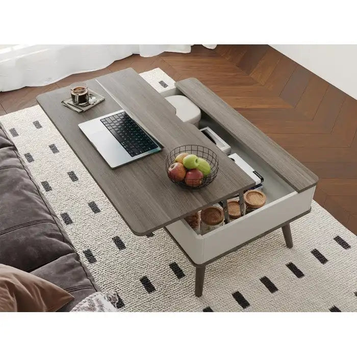 Rectangular Lift-Top Coffee Table with Storage, 37 x 23.5
