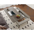 Rectangular Lift-Top Coffee Table with Storage, 37 x 23.5