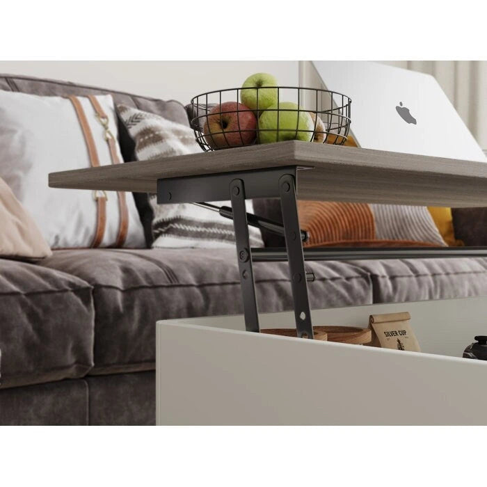 Rectangular Lift-Top Coffee Table with Storage, 37 x 23.5
