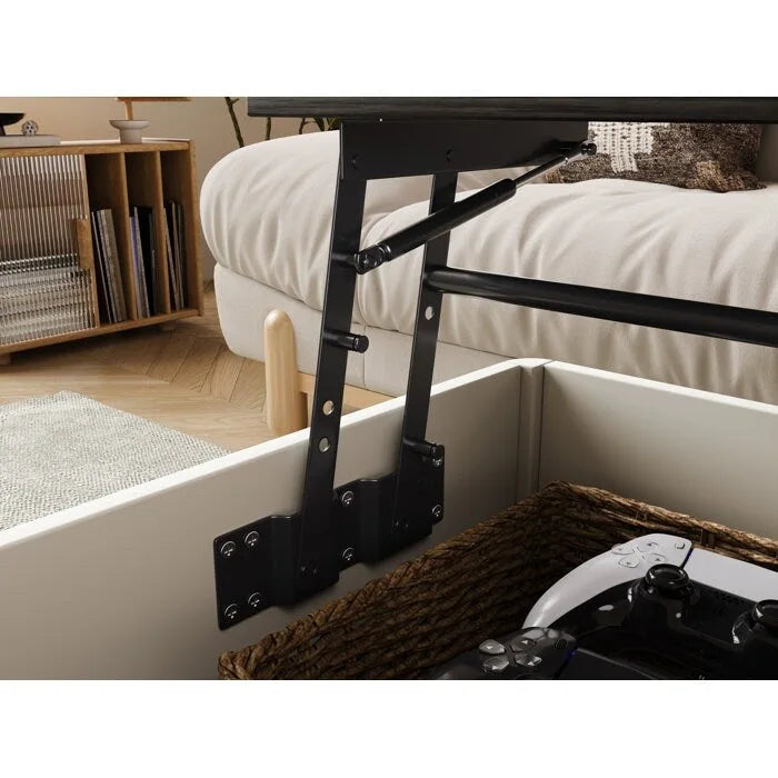 Rectangular Lift-Top Coffee Table with Storage, 37 x 23.5