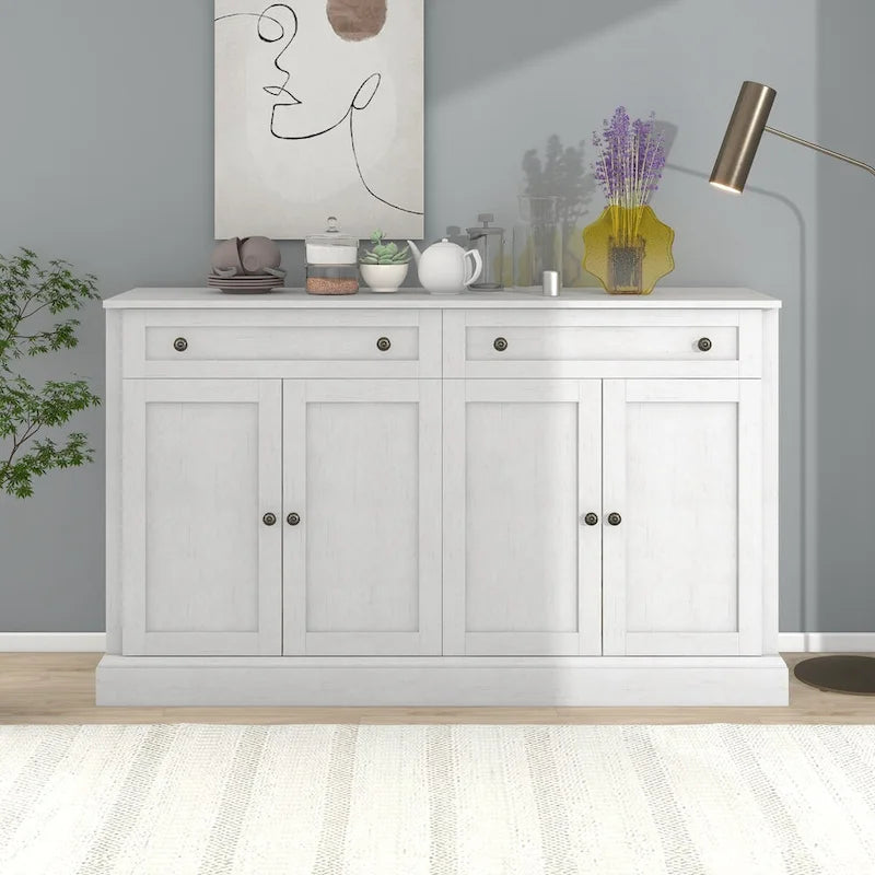 Sideboard Buffet Cabinet with 2 Drawers and 4 Doors