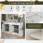 Sideboard Buffet Cabinet with 2 Drawers and 4 Doors