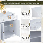 Sideboard Buffet Cabinet with 2 Drawers and 4 Doors