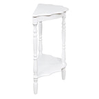 42-Inch Half-Moon Console Table with Open Shelf