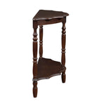 42-Inch Half-Moon Console Table with Open Shelf