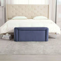 Banquette de rangement rembourrée en velours avec couvercle à charnières